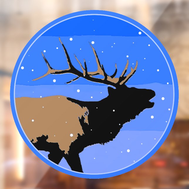 Bugling Elk in Winter  - Original Wildlife Art (Sheet 2)