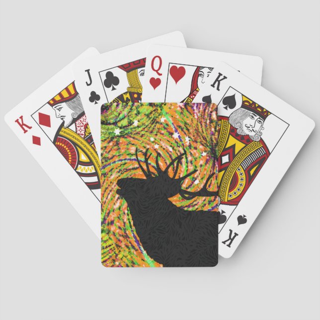 Bugling Elk Playing Cards (Back)