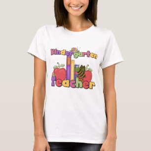 Bugs and Apples Kindergarten Teacher T-Shirt