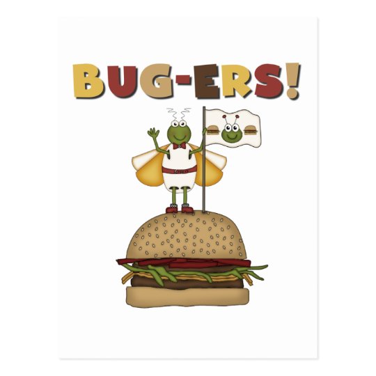 Bugs and Burgers Tshirts and Gifts Postcard