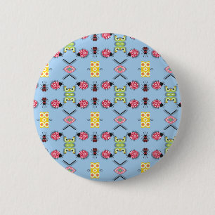 Bugs and Butterflies 6 Cm Round Badge