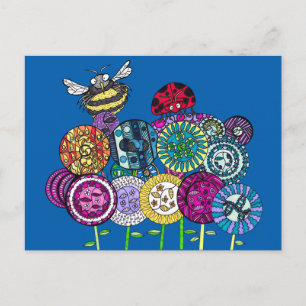 Bugs and Fleurs Postcards