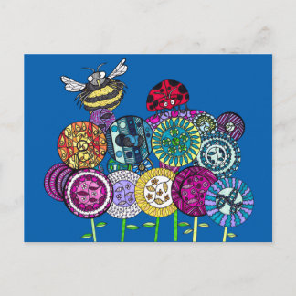 Bugs and Fleurs Postcards