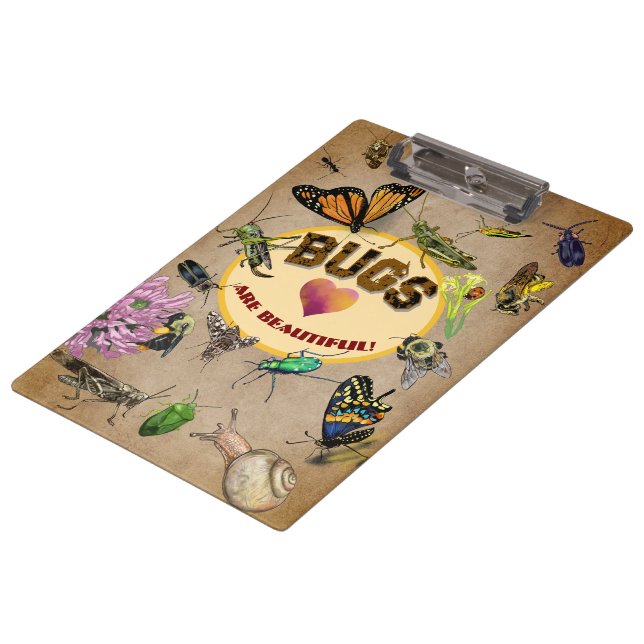 Bugs are Beautiful! Insects Clipboard (Angled)