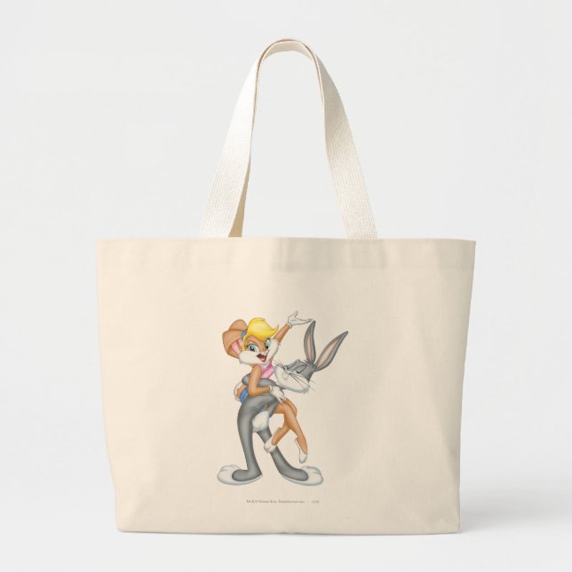 BUGS BUNNY™ and Lola Bunny 2 Large Tote Bag (Front)