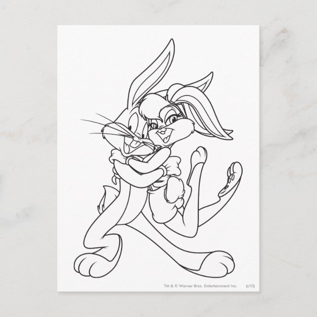 BUGS BUNNY™ and Lola Bunny Postcard (Front)