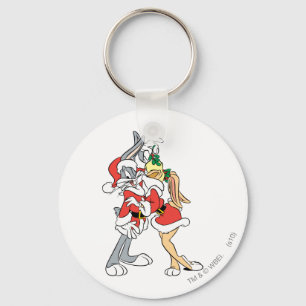 BUGS BUNNY™ and Lola Mistletoe Kiss Key Ring