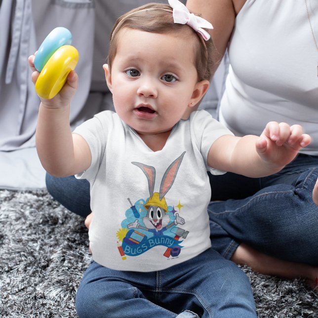 BUGS BUNNY BUILDERS™| BUGS BUNNY™ Character Art Baby T-Shirt (Creator Uploaded)