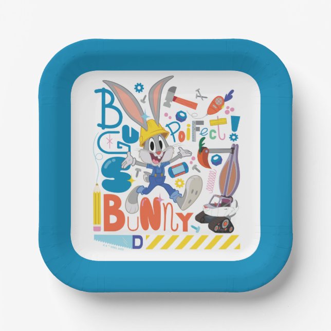 BUGS BUNNY BUILDERS™| BUGS BUNNY™ Work Tools Paper Plate (Front)