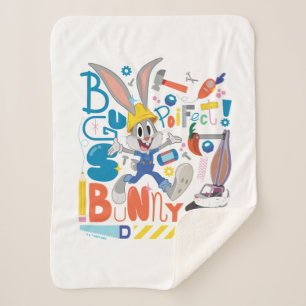 BUGS BUNNY BUILDERS™  BUGS BUNNY™ Work Tools Sherpa Blanket