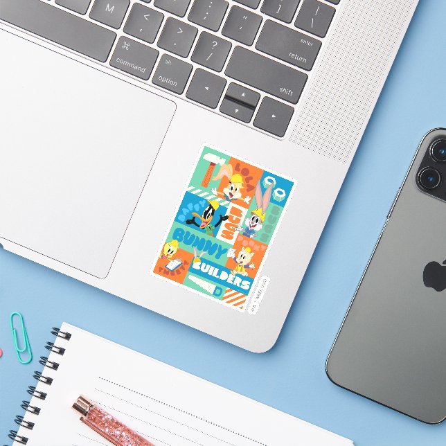 BUGS BUNNY BUILDERS™| Character Grid Pattern (Laptop w/ iPhone)