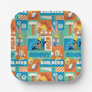 BUGS BUNNY BUILDERS™  Character Grid Pattern Paper Plate