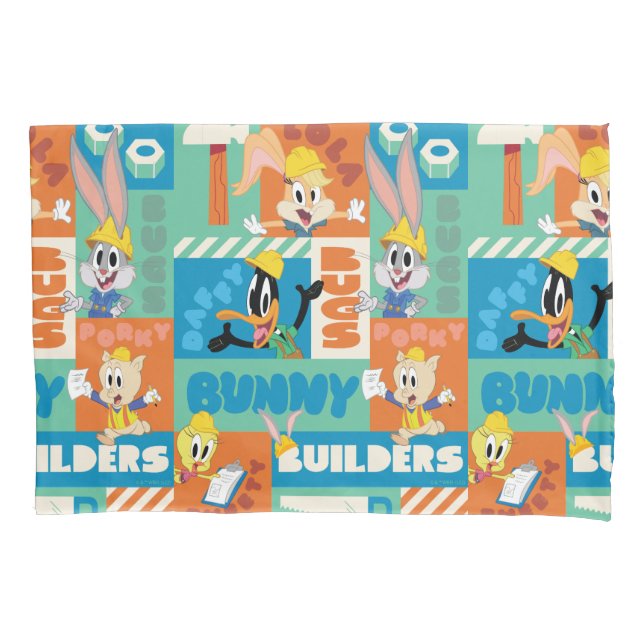 BUGS BUNNY BUILDERS™| Character Grid Pattern Pillowcase (Front)