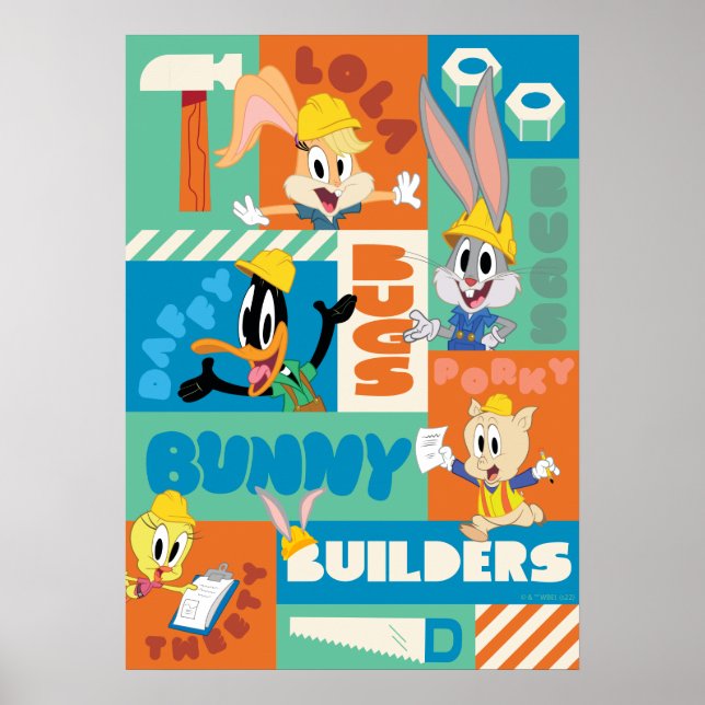BUGS BUNNY BUILDERS™| Character Grid Pattern Poster (Front)