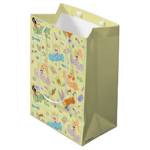 BUGS BUNNY BUILDERS™  Character Sketch Pattern Medium Gift Bag
