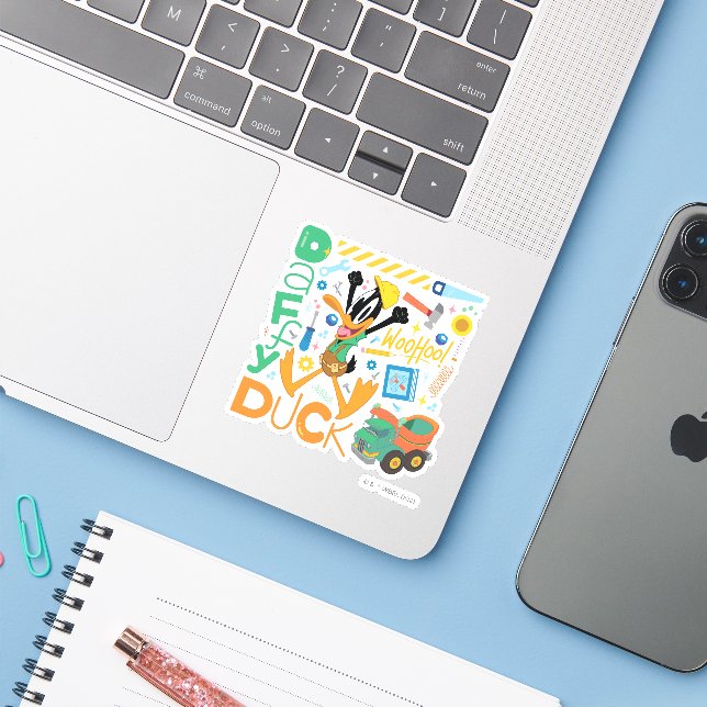 BUGS BUNNY BUILDERS™| DAFFY DUCK™ Work Tools (Laptop w/ iPhone)