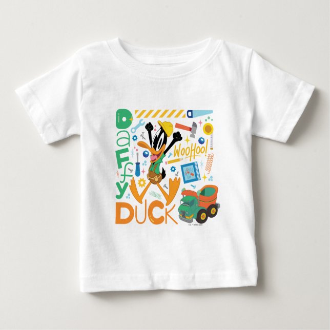 BUGS BUNNY BUILDERS™| DAFFY DUCK™ Work Tools Baby T-Shirt (Front)