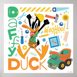 BUGS BUNNY BUILDERS™  DAFFY DUCK™ Work Tools Poster
