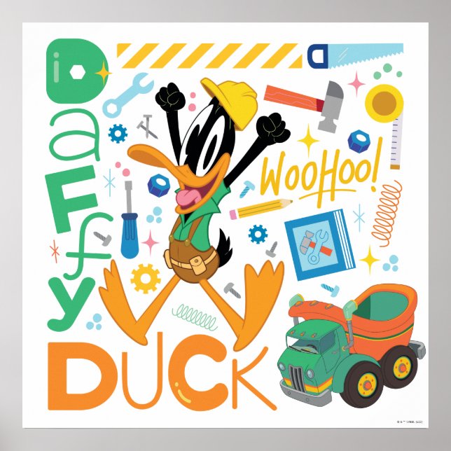 BUGS BUNNY BUILDERS™| DAFFY DUCK™ Work Tools Poster (Front)