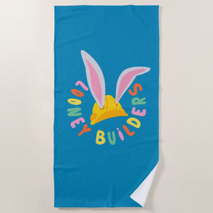 BUGS BUNNY BUILDERS™  Hard Hat Circle Logo Beach Towel