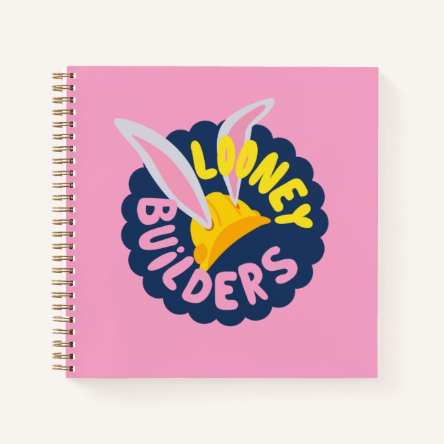BUGS BUNNY BUILDERS™| Hard Hat Scalloped Logo Notebook (Front)