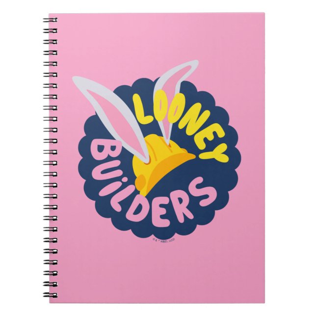 BUGS BUNNY BUILDERS™| Hard Hat Scalloped Logo Notebook (Front)