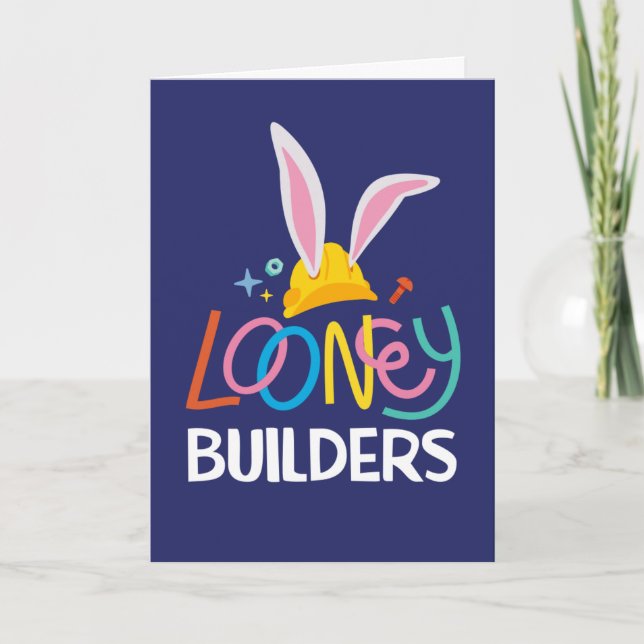 BUGS BUNNY BUILDERS™| Hard Hat Stacked Logo Card (Front)