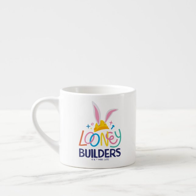 BUGS BUNNY BUILDERS™| Hard Hat Stacked Logo Espresso Cup (Left)