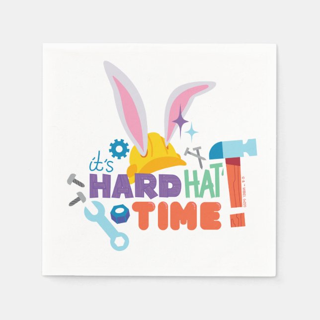 BUGS BUNNY BUILDERS™| It's Hard Hat Time Napkin (Front)