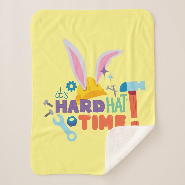 BUGS BUNNY BUILDERS™| It's Hard Hat Time Sherpa Blanket (Front)