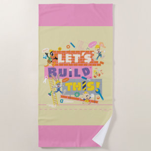 BUGS BUNNY BUILDERS™  "Let's Build This" Work Site Beach Towel