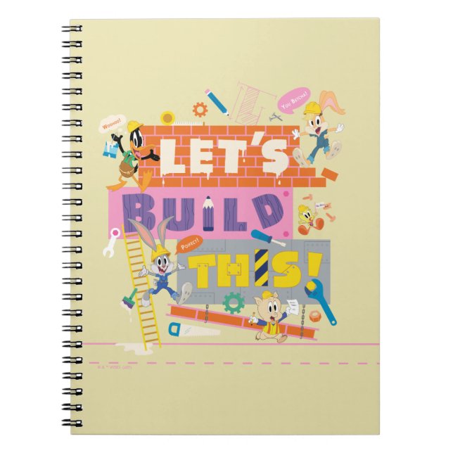 BUGS BUNNY BUILDERS™| "Let's Build This" Work Site Notebook (Front)