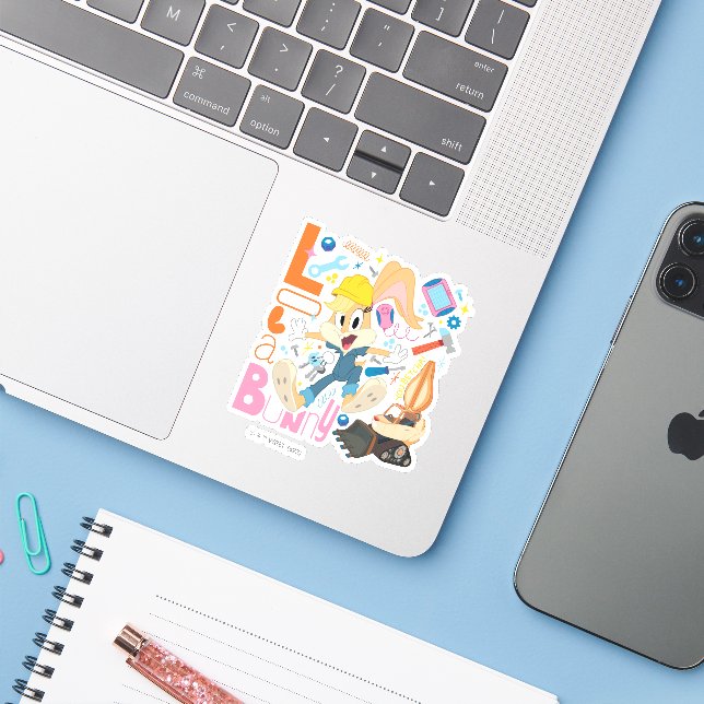 BUGS BUNNY BUILDERS™| Lola Bunny Work Tools (Laptop w/ iPhone)