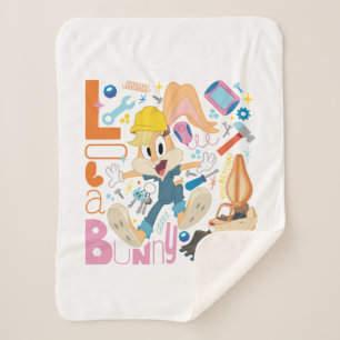BUGS BUNNY BUILDERS™  Lola Bunny Work Tools Sherpa Blanket