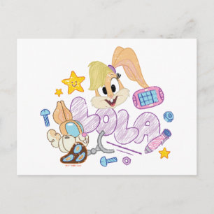 BUGS BUNNY BUILDERS™  Lola Sketch Art Postcard