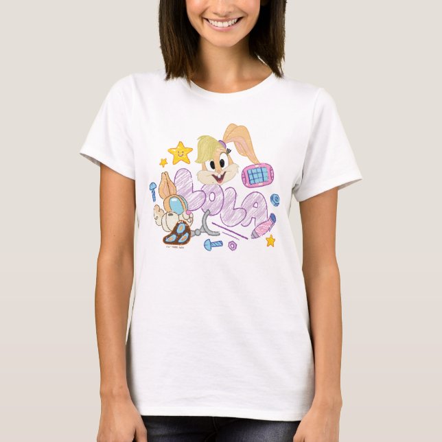 BUGS BUNNY BUILDERS™| Lola Sketch Art T-Shirt (Front)