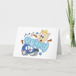 BUGS BUNNY BUILDERS™  Porky Sketch Art Card