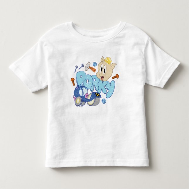 BUGS BUNNY BUILDERS™| Porky Sketch Art Toddler T-Shirt (Front)