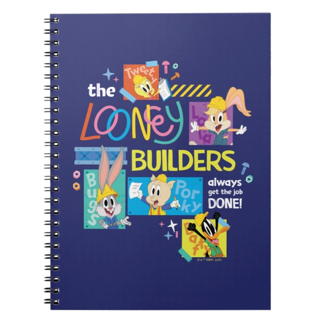 BUGS BUNNY BUILDERS™| The Looney Builders Collage Notebook (Front)