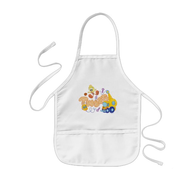 BUGS BUNNY BUILDERS™| TWEETY™ Sketch Art Kids Apron (Front)