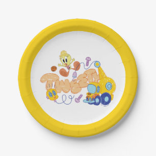 BUGS BUNNY BUILDERS™  TWEETY™ Sketch Art Paper Plate