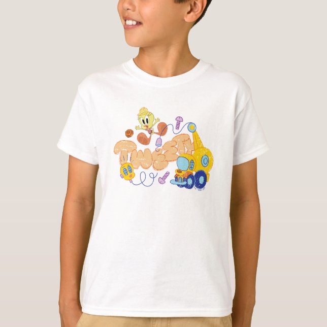 BUGS BUNNY BUILDERS™| TWEETY™ Sketch Art T-Shirt (Front)