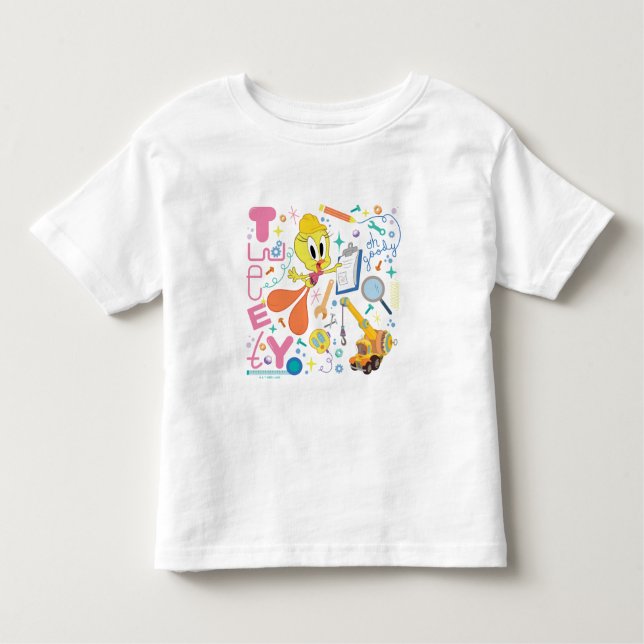 BUGS BUNNY BUILDERS™| TWEETY™ Work Tools Toddler T-Shirt (Front)