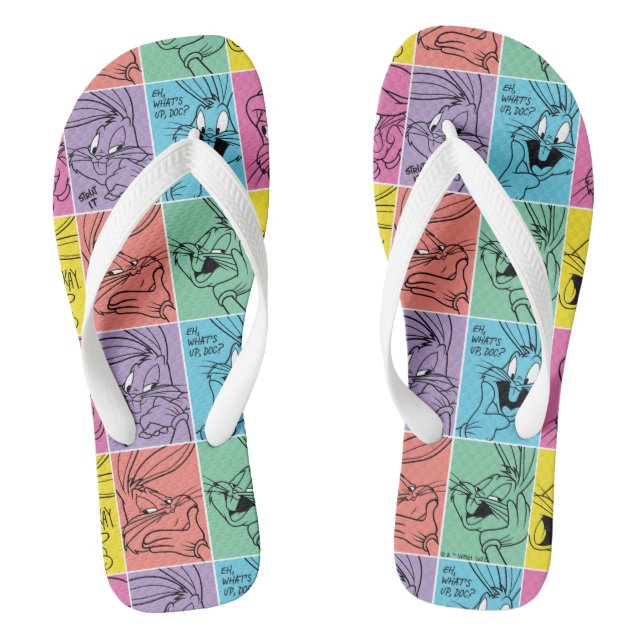 BUGS BUNNY™ Colour Block Expressions Thongs (Footbed)