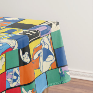 BUGS BUNNY™ Colourful Name and Face Chequered Tablecloth