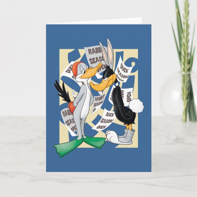 BUGS BUNNY™ & DAFFY DUCK™ Ready For Hunting Season Card (Front)