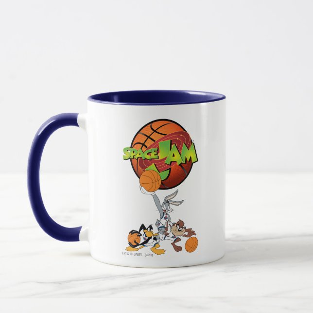 BUGS BUNNY™, DAFFY DUCK™, & TAZ™ SPACE JAM™ Logo Mug (Left)