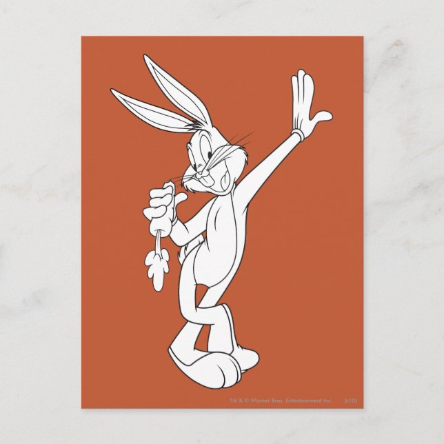 BUGS BUNNY™ Eating Carrot Postcard (Front)