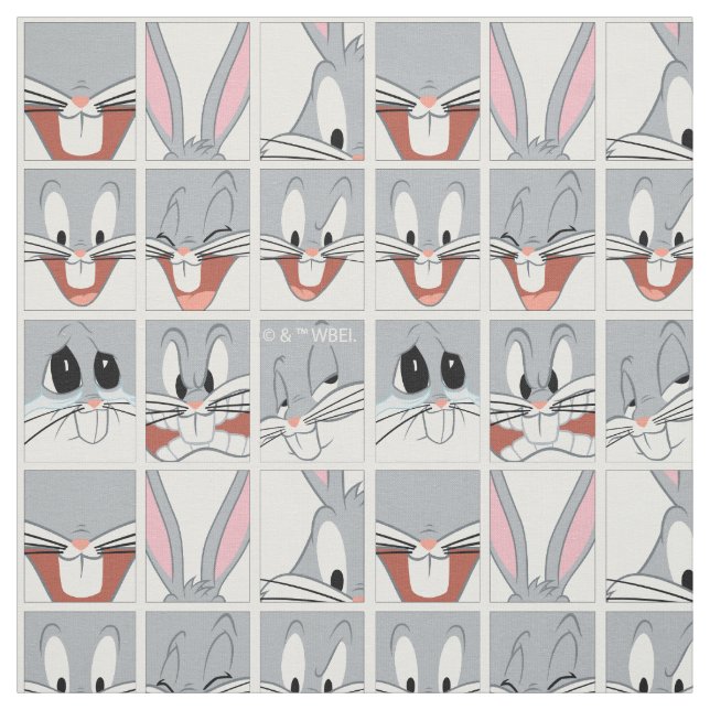 BUGS BUNNY™ Expression Blocks Fabric (Swatch)