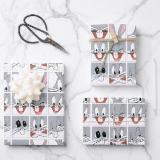 BUGS BUNNY™ Expression Blocks Wrapping Paper Sheet